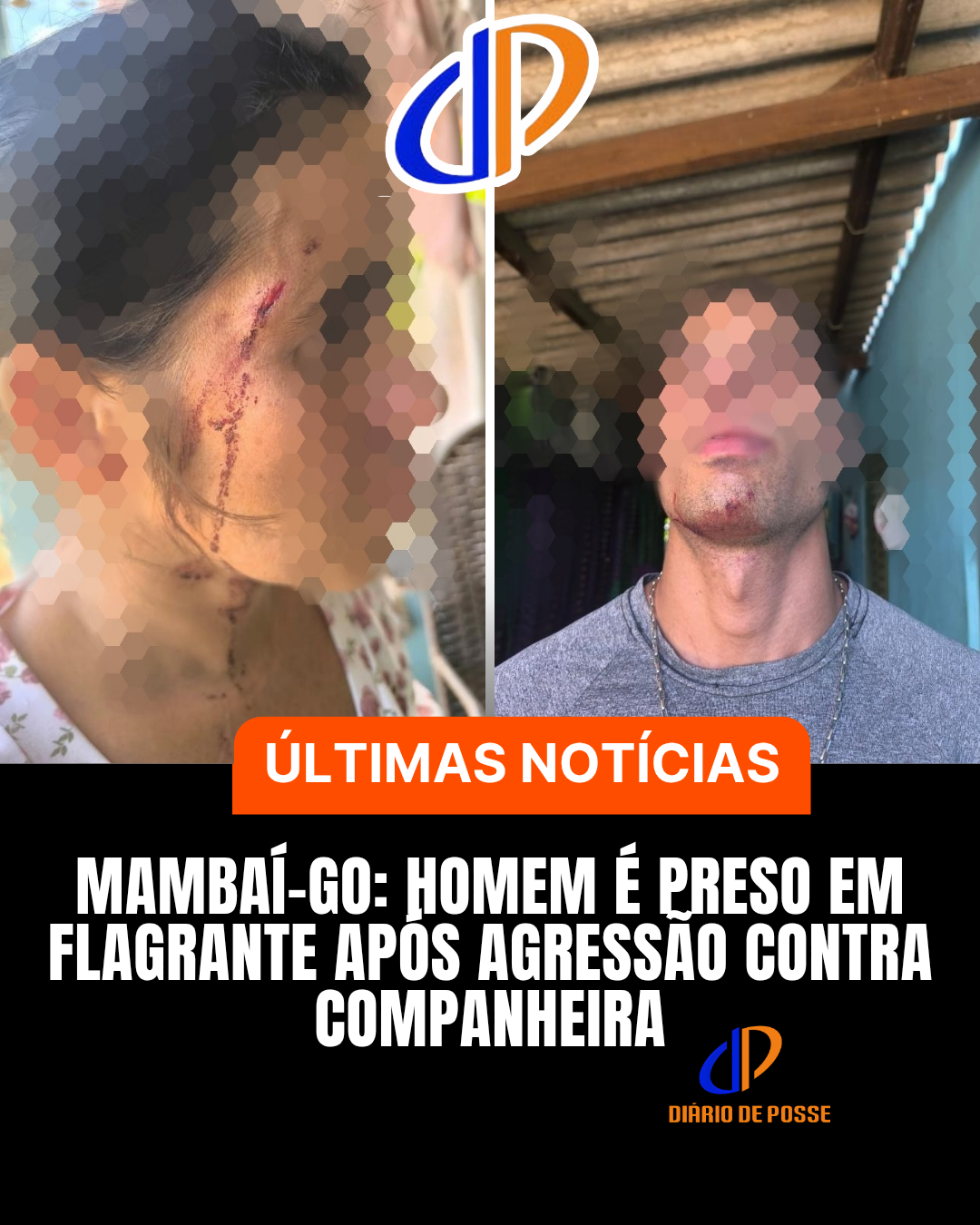 Mambaí-GO: Homem é preso em flagrante após agressão contra companheira
