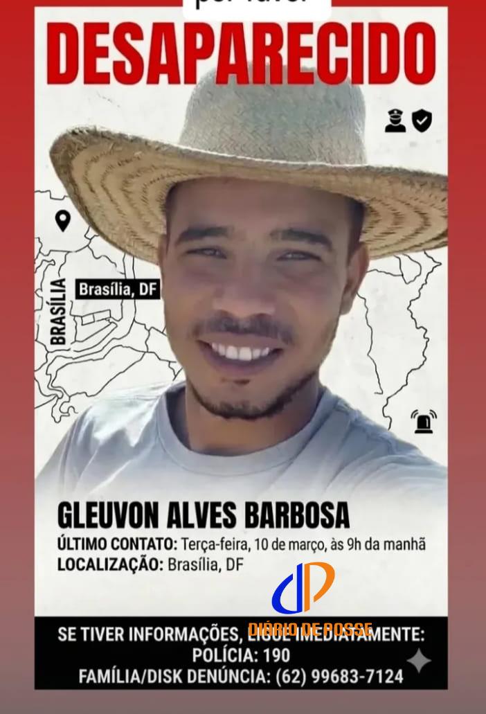 Possense está desaparecido após último contato em Brasília; família pede ajuda para encontrá-lo