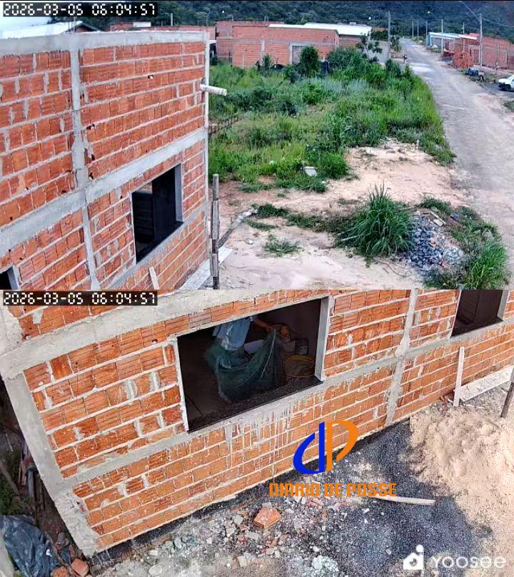 Homem é detido após furtar materiais em construção no bairro Brisas da Serra, em Posse