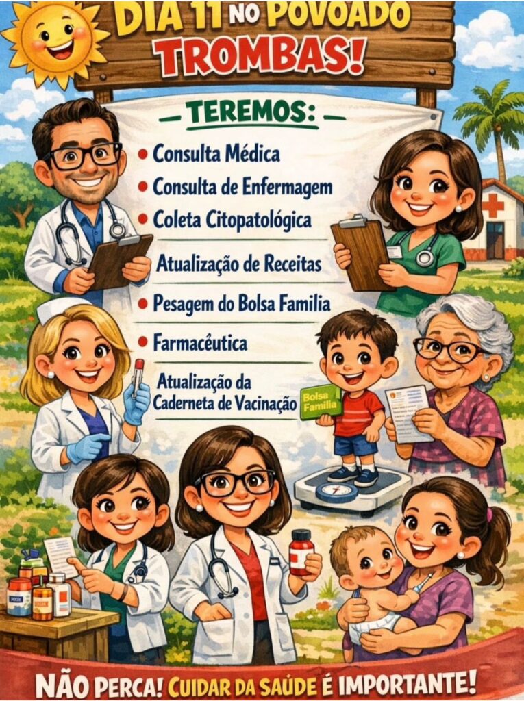 Mutirão de saúde será realizado no povoado Trombas, na zona rural de Posse